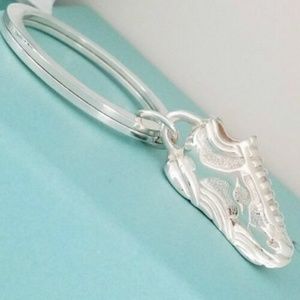 Tiffany & Co. Sterling Silver Tennis Shoes Sneakers Charm Keychain Key Ring
